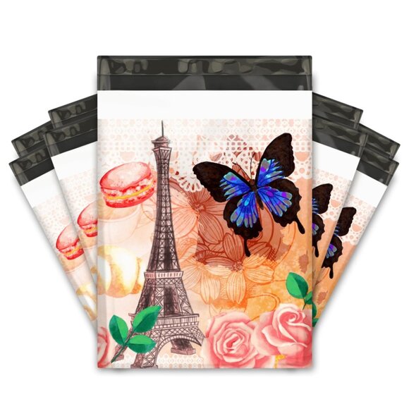 (50) Feminine Paris Poly Mailers 10”x13” - Picture 1 of 3